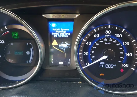 2012 Hyundai Sonata Hybrid z USA, uszkodzony, nr VIN KMHEC4A43CA023353